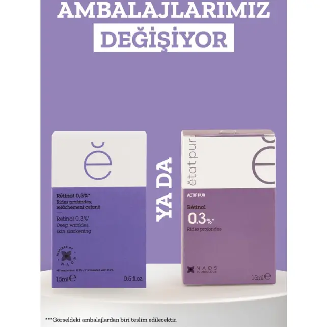 Etat Pur Pure Active Retinol %0,3 Konsantre Bakım Ürünü 15ml - 5