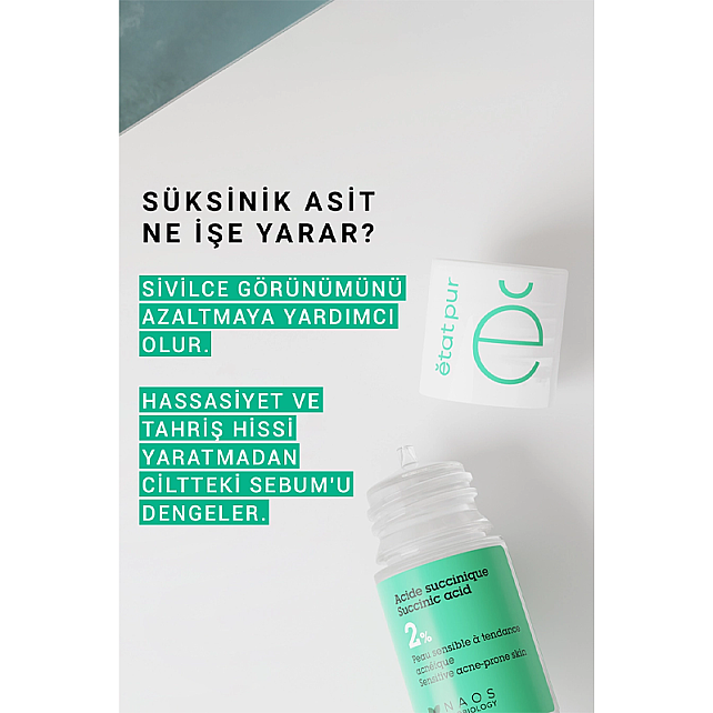 Etat Pur Pure Active Süksinik Asit %2 Konsantre Bakım Ürünü 15ml - 3