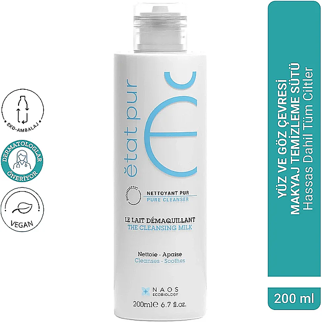 Etat Pur Pure Cleansers Cleansing Milk Gentle pH - Temizleme Sütü 200ml - 7