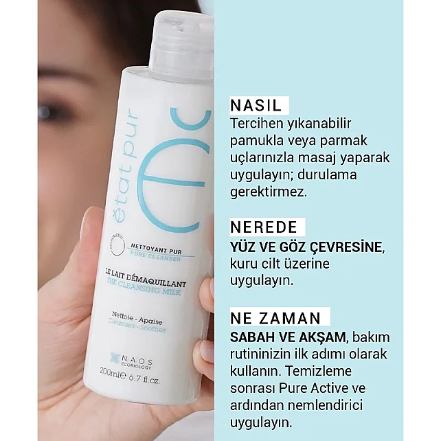 Etat Pur Pure Cleansers Cleansing Milk Gentle pH - Temizleme Sütü 200ml - 5