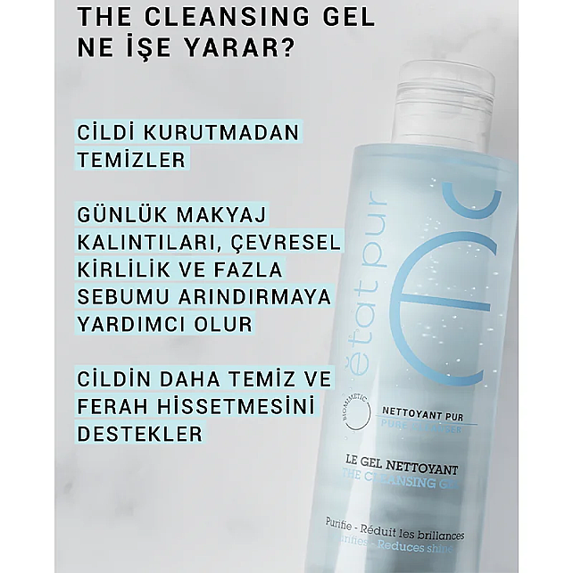 Etat Pur Pure Cleansers Purifying Cleansing Gel - Yüz Temizleme Jeli 200ml - 5