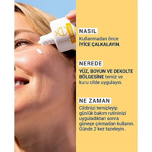 Etat Pur Uv Drops Face Fluid SPF 30 - Mineral Yüz Güneş Kremi 30g - 2