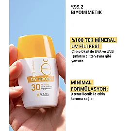 Etat Pur Uv Drops Face Fluid SPF 30 - Mineral Yüz Güneş Kremi 30g - 8