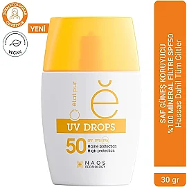 Etat Pur Uv Drops Face Fluid SPF 50 - Mineral Yüz Güneş Kremi 30g - 9