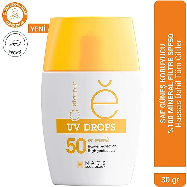 Etat Pur Uv Drops Face Fluid SPF 50 - Mineral Yüz Güneş Kremi 30g - 9