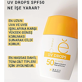 Etat Pur Uv Drops Face Fluid SPF 50 - Mineral Yüz Güneş Kremi 30gr - 3