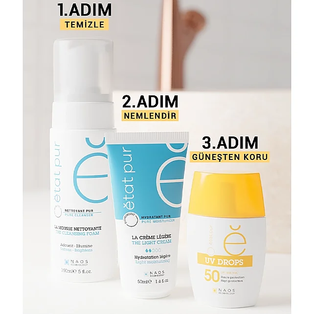 Etat Pur Uv Drops Face Fluid SPF 50 - Mineral Yüz Güneş Kremi 30gr - 9