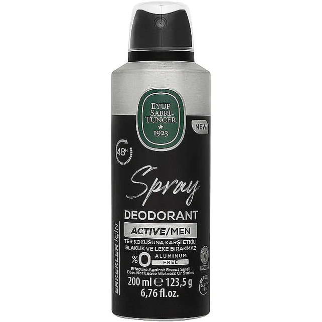 Eyüp Sabri Tuncer Active Men - Erkek Spray Deodorant 200ml - 1