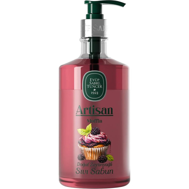 Eyüp Sabri Tuncer Artisan Muffin - Doğal Zeytinyağlı Sıvı Sabun 600ml - 1