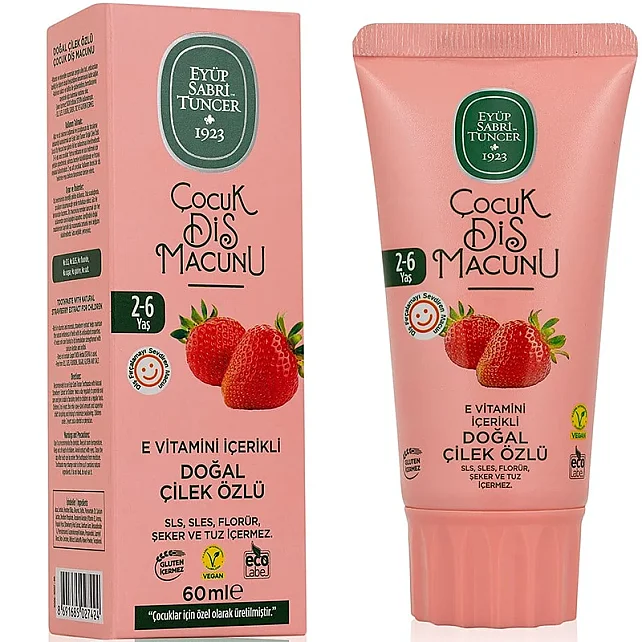 Eyüp Sabri Tuncer Çocuk Diş Macunu - Doğal Çiçek Özlü 2-6 Yaş 60ml - 2