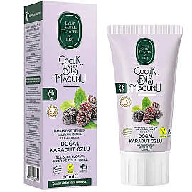 Eyüp Sabri Tuncer Çocuk Diş Macunu - Doğal Karadut Özlü 2-6 Yaş 60ml - Eyüp Sabri Tuncer