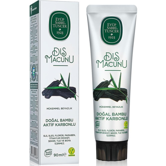 Eyüp Sabri Tuncer Doğal Bambu Aktif Karbonlu Diş Macunu 90ml - 1