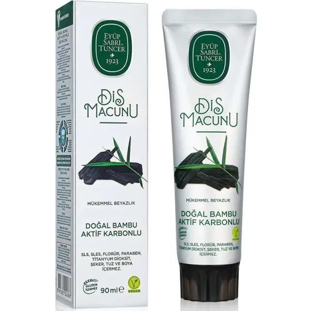 Eyüp Sabri Tuncer Doğal Bambu Aktif Karbonlu Diş Macunu 90ml - 1