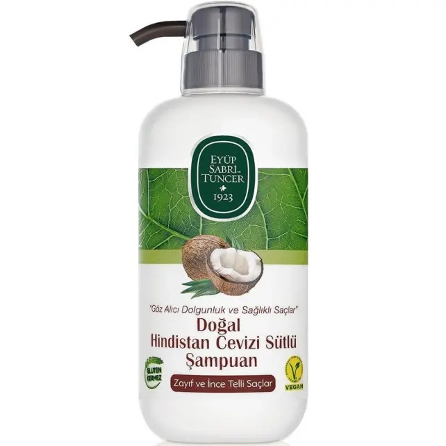 Eyüp Sabri Tuncer Doğal Hindistan Cevizi Sütlü Şampuan 600ml - 1
