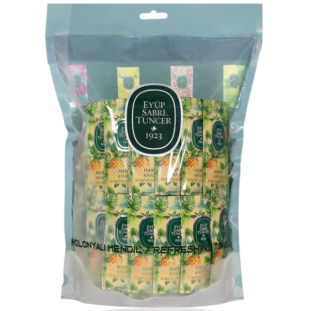 Eyüp Sabri Tuncer Hawai Ananas Kolonyalı Mendil 150 Adet - 3