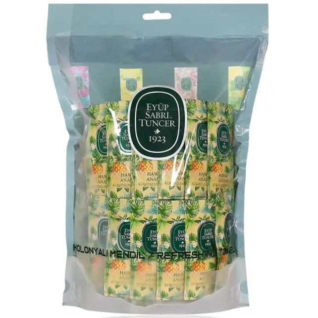 Eyüp Sabri Tuncer Hawai Ananas Kolonyalı Mendil 150 Adet - 3