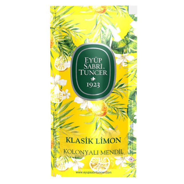 Eyüp Sabri Tuncer Klasik Limon Kolonyalı Mendil 150 Adet - 1
