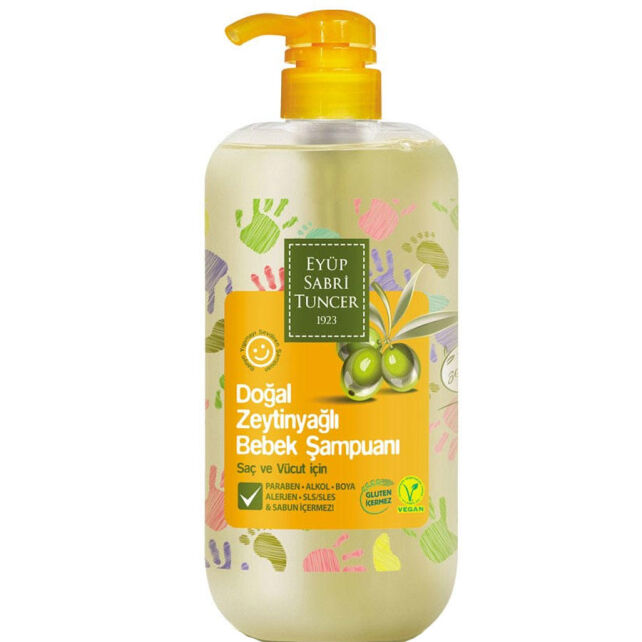 Eyüp Sabri Tuncer Doğal Zeytinyağlı Bebek Şampuanı 600ml Eyüp Sabri Tuncer Doğal Zeytinyağlı Bebek Şampuanı 600ml