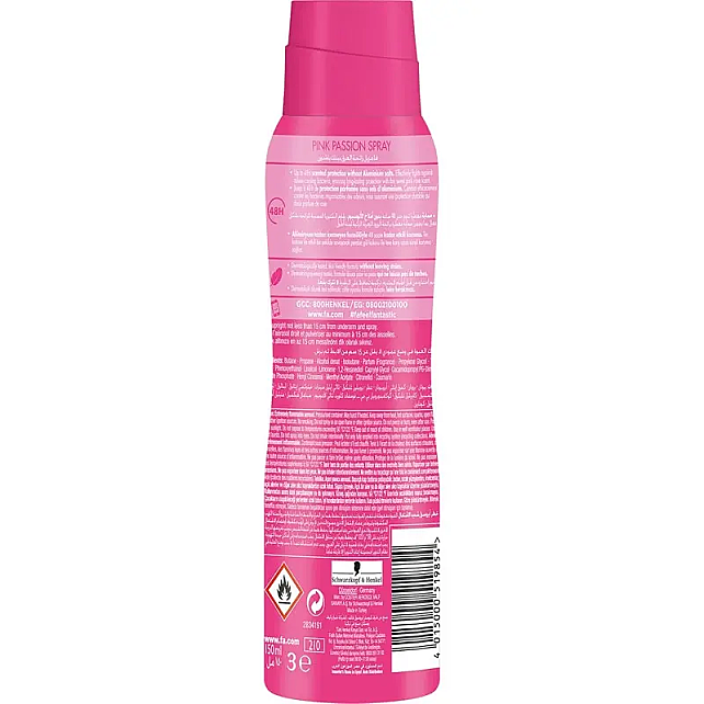 Fa Pink Passion Sprey Deodorant 150ml - 2