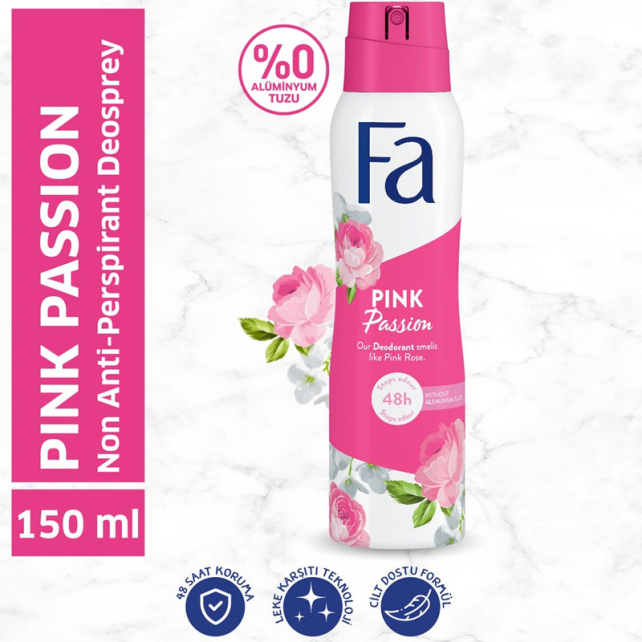 Fa Pink Passion Sprey Deodorant 150ml - 3