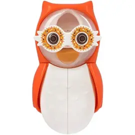 Flipper Kum Saatli Hijyenik Diş Fırçası Saklama Kabı - Kırmızı Baykuş - 1