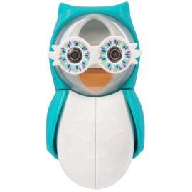 Flipper Kum Saatli Hijyenik Diş Fırçası Saklama Kabı - Mavi Baykuş - Flipper