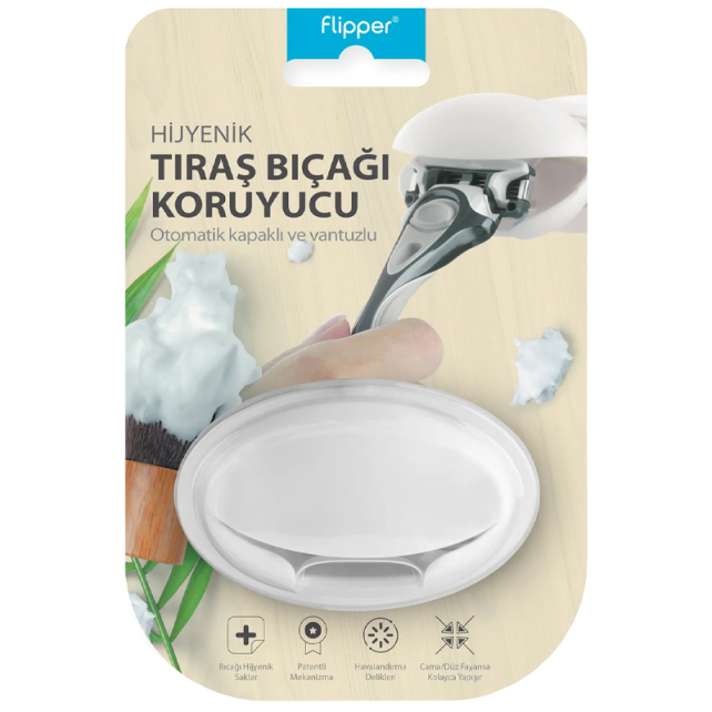 Flipper Tıraş Bıçağı Koruyucu - Beyaz - 1