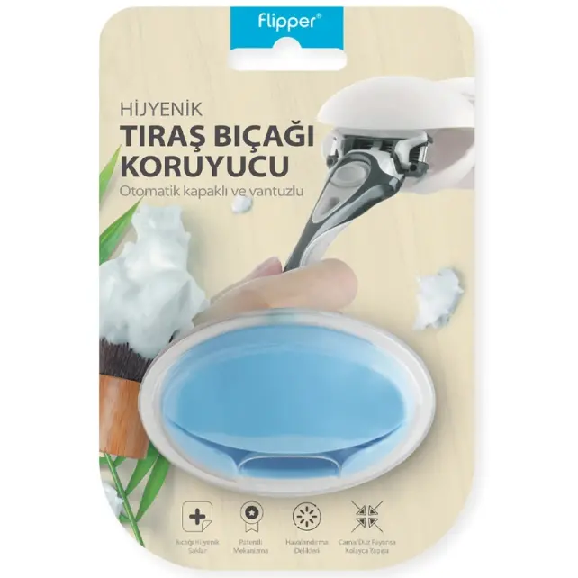 Flipper Tıraş Bıçağı Koruyucu - Mavi - 1