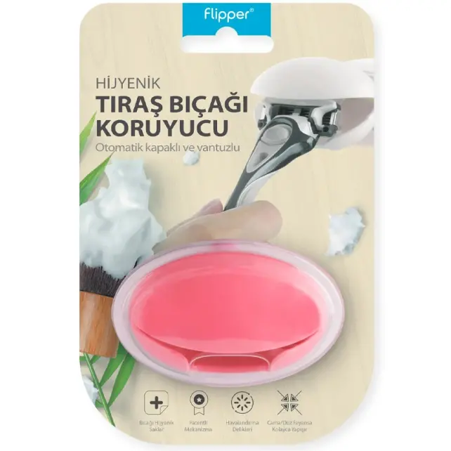 Flipper Tıraş Bıçağı Koruyucu - Pembe - 1