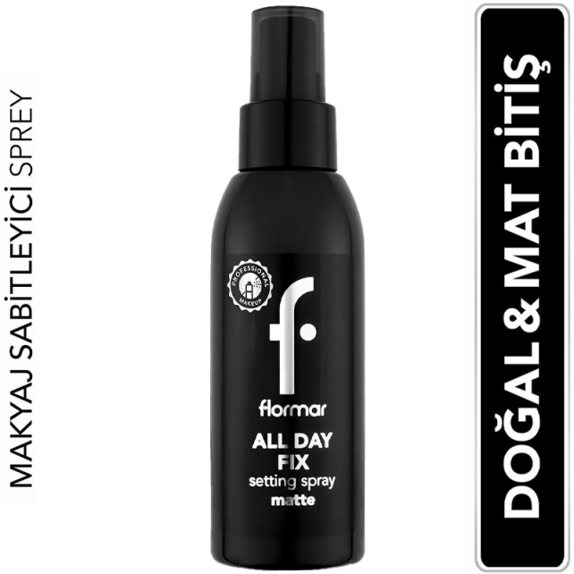 Flormar All Day Fix Setting Spray Matte - Makyaj Sabitleme Spreyi 125ml - 3