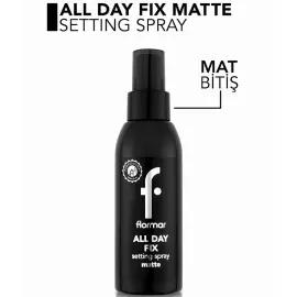 Flormar All Day Fix Setting Spray Matte - Makyaj Sabitleme Spreyi 125ml - 2