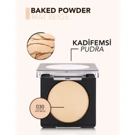 Flormar Baked Powder - Kadifemsi Dokulu Pudra No:030 Mat Beige 9gr - 4