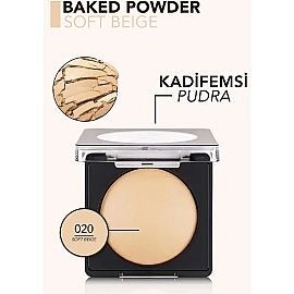 Flormar Baked Powder - Kompakt Pudra No: 020 Soft Beige - 4