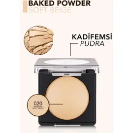 Flormar Baked Powder - Kompakt Pudra No: 020 Soft Beige - 4