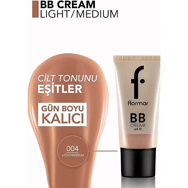 Flormar BB Cream SPF20 No: 04 Light Medium 35ml - 3