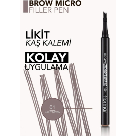 Flormar Brow Micro Filler Pen - Kaş Kalemi No: 001 Light Brown - 3