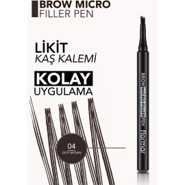 Flormar Brow Micro Filler Pen - Kaş Kalemi No: 004 Deep Brown - 3