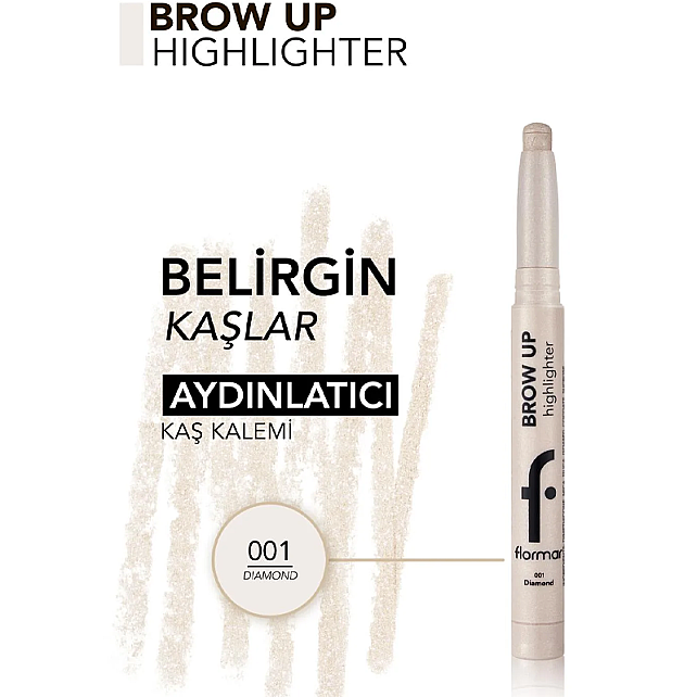 Flormar Brow Up Highlighter Pencil - Kalem Aydınlatıcı N0: 001 Diamond - 4