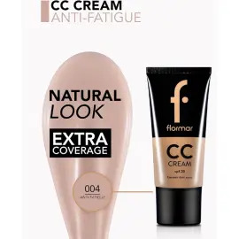 Flormar CC Cream SPF 20 - Ekstra Kapatıcılık Sağlayan Renkli Nemlendirici No: 04 Anti Fatigue - 3
