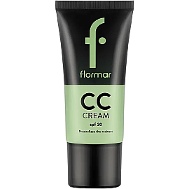 Flormar CC Cream SPF 20 - Kızarıklık Karşıtı Renkli Nemlendirici No: 002 Anti Redness - Flormar