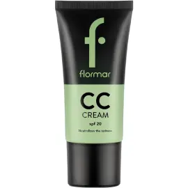 Flormar CC Cream SPF 20 - Kızarıklık Karşıtı Renkli Nemlendirici No: 002 Anti Redness - 1