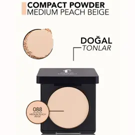Flormar Compact Powder - Kompakt Pudra No:088 Medium Peach Beige 11gr - 4