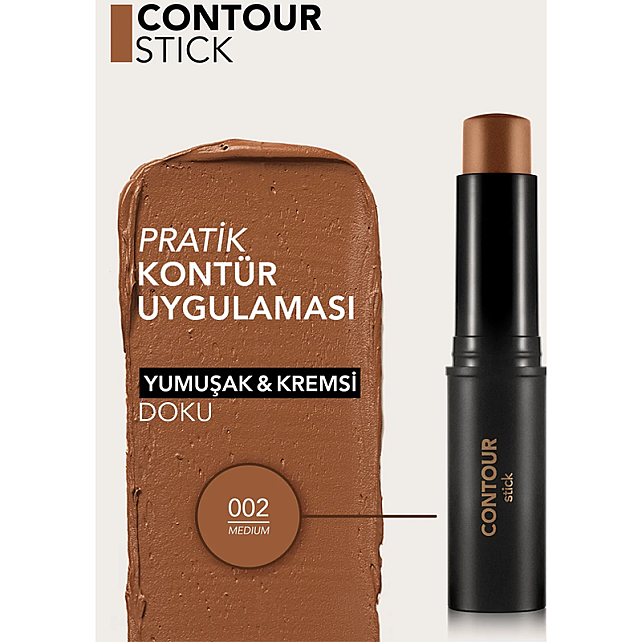 Flormar Contour Stick - Asansörlü Stick Kontür No: 002 Medium - 3