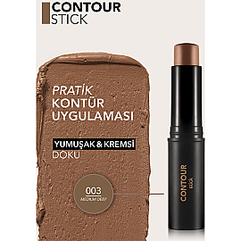 Flormar Contour Stick - Asansörlü Stick Kontür No: 003 Medium Deep - 3