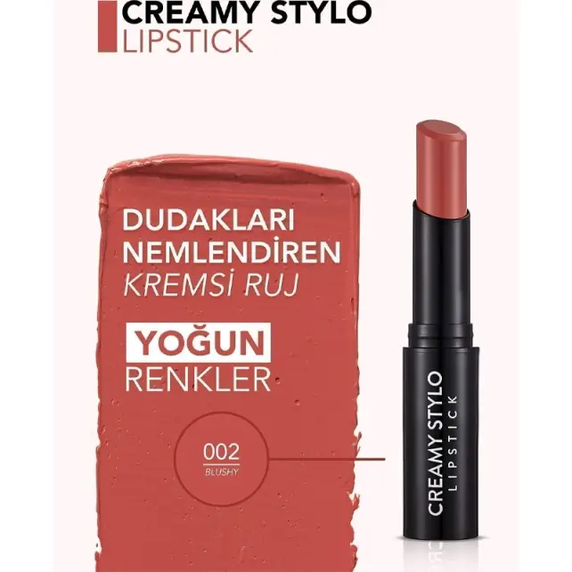 Flormar Creamy Stylo - Nemlendirici Ruj No: 002 Blushy - 3