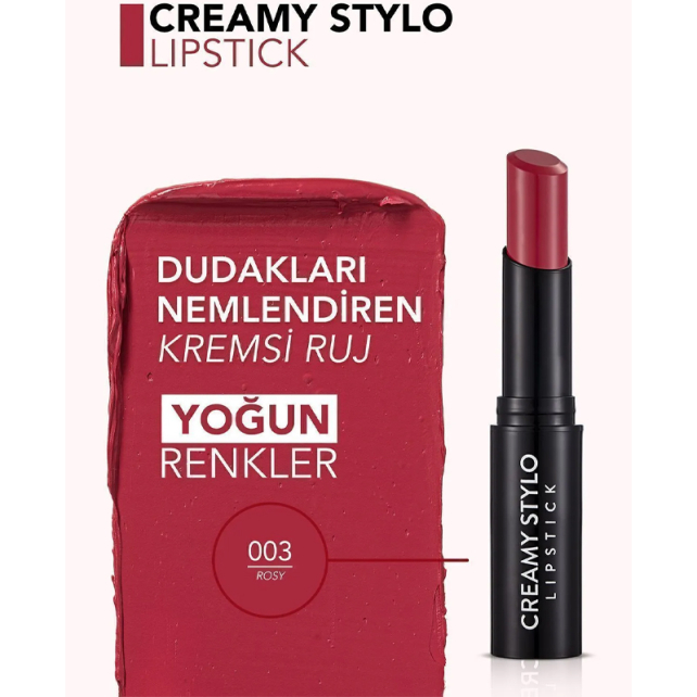Flormar Creamy Stylo - Nemlendirici Ruj No: 003 Rosy - 3