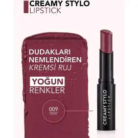 Flormar Creamy Stylo - Nemlendirici Ruj No: 009 Grape - 3