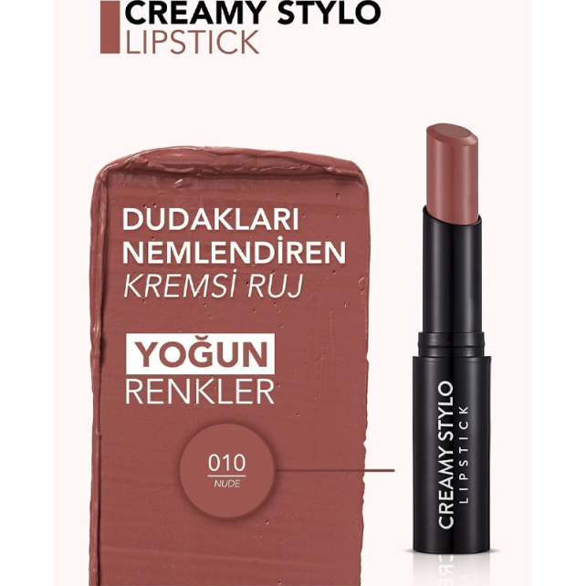 Flormar Creamy Stylo - Nemlendirici Ruj No: 010 Nude - 3