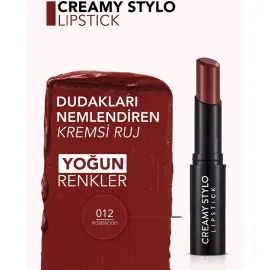 Flormar Creamy Stylo - Nemlendirici Ruj No: 012 Rosewood - 3