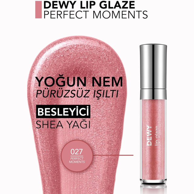 Flormar Dewy Lip Glaze - Dudak Parlatıcı No: 027 Perfect Moments - 4